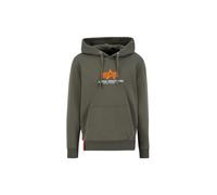 Hoodie Alpha Industries Basic Rubber Vert S