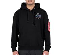 Alpha Industries Dark Side Hoodie for Men Size XS - black/neon purple