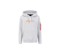 Alpha Industries Alpha Label Hoodie for Men Size XL - pastel grey