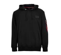 Hoodie Alpha Industries Red Stripe Noir S