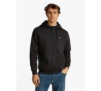 Tommy Jeans Men's Tjm Reg S Flag Fleece Hoodie Dm0dm20742bds002 Zip Through Hoodie, Black (Black), S
