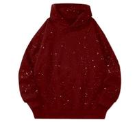 Hoodie, Black, Women's German Oktoberfest Costume for Men, Bavarian Beer Festival, with Braces, Slip-On Jacket, Women's Lined (Red, XL)