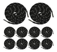 Hoodie Drawstring Replacement 10PCS 4.43ft Sturdy Hoodie String Replacement with Plastic End Drawstring for Sweatpants Weatshirt Jacket Coats Shorts Pants Trunks Black