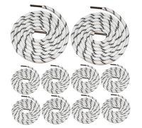 Hoodie Drawstring Replacement 10PCS 4.43ft Sturdy Hoodie String Replacement with Plastic End Drawstring for Sweatpants Weatshirt Jacket Coats Shorts Pants Trunks White Background