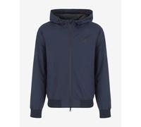Hoodie EA7 Core Identity Gold Full Zip, navy blue - XL