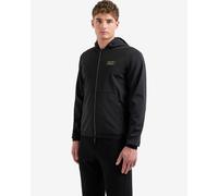 Hoodie EA7 Gold Label Contrast Full Zip, black, Men - M