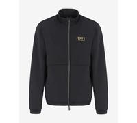 Hoodie EA7 Gold Label Full Zip, pure black - L