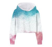 Hoodie for Boys and Girls 3D Tie Dye Pullover Long Sleeve Pullover Sweatshirt Top with Hood Sportswear Casual School Kids Hooded Jumpers Top Clothes Outerwear Tops UK for Teenagers Gifts White