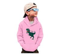Hoodie for Boys Girls Hooded Top Sweatshirt Kids Cotton Long Sleeve Costume Breathable, Lightweight Pullover Jumper School Age 5-13 Years Pink