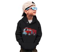 Hoodie for Boys Unisex Top Jacket Plain Sweatshirt Breathable, Lightweight Girls Long Sleeve Pullover Jumper Gaming Hoody Kids Age 7-13 Years Black