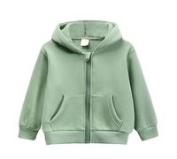 Hoodie for Girls Teens Boys Plain Sweatshirt Soft Oversized Pe School Warm Coats Casual Hoody Sportswear Long Sleeve Streetwear Light Green