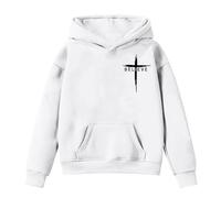 Hoodie for Girls Teens Regular Fit Activewear Clothes Girl Cotton Top Pe School Warm Coats Hooded Sweatshirt Punk Gothic Pullover 5 to 13 Year Old Gifts White
