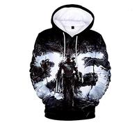 Hoodie for Mens Womens Doom Eternal 3D Graphic Printed Kangaroo Pocket Funny Hoody Pullover Sweatshirts(M(165-170cm),HBEW 3)