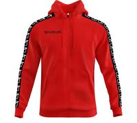 Givova Band Full Zip Sweatshirt Red XL Men