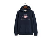 Gant Archive Shield Hoodie Navy Blue - XL