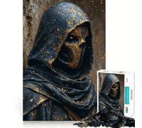 Hoodie Golden Assassin Jigsaw Puzzles 1000 Piece for Adults Memory Boost Cozy Fun Pattern Assemble Nice Decor (38x52cm)