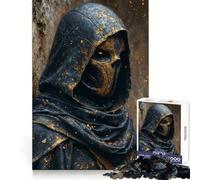 Hoodie Golden Assassin Jigsaw Puzzles 1000 Piece for Adults Memory Boost Cozy Fun Pattern Assemble Nice Decor (38x52cm)