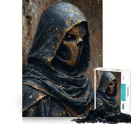 Hoodie Golden Assassin Jigsaw Puzzles for Adults 1000 Piece Brain Agility Restful Game Happy Challenge Night Game (50x75cm)