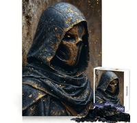 Hoodie Golden Assassin Jigsaw Puzzles for Adults 1000 Piece Brain Agility Restful Game Happy Challenge Night Game (50x75cm)