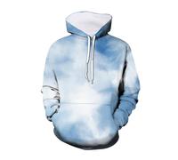 Hoodie Kids Girls Boys Tie Dye Graphic Microfleece Hooded Sweatshirt Gym Sports Hoody Tops Autumn Winter Lightweight Breathable Pullover Unisex Kids Clothes Outerwear (Z0a3-White, 13-14 Years)