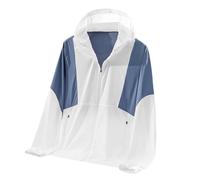 Hoodie Men Outdoor Sports Lightweight Zip Up Shirt Long Sleeve Summer UV Sun Protection Tshirts Casual Quick Dry Hooded Top With Pockets