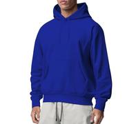 Hoodie Men's Grey Hoodie Men's Black Cotton Casual Pullover Comfortable Sweat Pullover Soft Sweat Jacket Plain Basic Sweatshirt with Hood Outdoor Transition Coat Plain Sweat Jacket, blue, 3XL