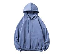 Hoodie Men's Pullover with Hood, Oversized Hoodie Men's Essentials Hoodie Y2K Hoody Sweatshirt Autumn Winter Hoodie Streetwear Tops Couple Gifts, #3-Blue, M