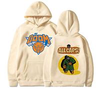 Hoodie MF DOOM Hoodie Men Fashion Sweatshirt Hoodies Kid Hip Hop Loose Oversized Child Tracksuit Women Sweatshirts Boy XXS~3XL-Khaki||L