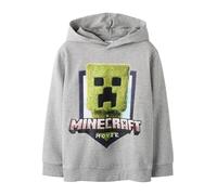 Hoodie Minecraft Grey Melange, 134/140