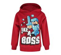 Hoodie Minecraft Red 5-6 Years