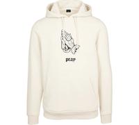 Hoodie Mister Tee dark pray Blanc L