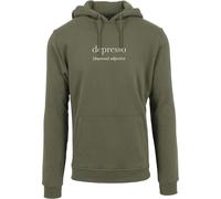 Mister Tee Men's Depresso Hoody Hooded Sweatshirt, OLIVE,