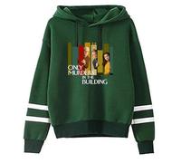 Hoodie Only Murders In The Building Men's and Women's Pullover Sweatshirt, Classic Retro Round Neck Sweatshirt Loose Fashion Plus Size Jacket Role Play Coat Warm Sweater Long Sleeve Top-green||XXL