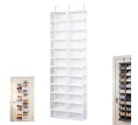 Hoodie Organizer Ideas,Hoodie Sweatshirt Storage Hack with Clear See,Hoodie Sweatshirt Organizer over the Door,26 Pockets Folding Hanging Door Closet,63" X 22" Foldable Behind the Door Organizer (#B)