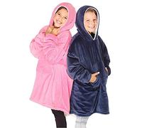 Hoodie Oversized Hoodie Sweatshirt Blanket Super Soft Warm Comfortable Blanket Hoodie One Size Fits All Men Women Girls Boys Friends Pink
