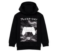 PlayStation Kids Hoodie | Boys Girls Games Japanese Logo Black Jumper Jacket | Gamer Merchandise 9-10 Years