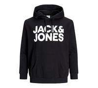 Jack & Jones Crop Logo Pluse Size Hoodie Black 8XL Men