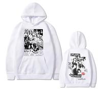 Hoodie Rock Band Mane-skin Printed Hoodie Men's Retro Punk Oversized Sweatshirt Men's Fleece Cotton Hoodie Men's Loose Street Hoodie XS-3XL-White||M
