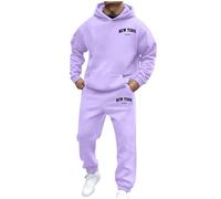 Hoodie Safe! Here is a product title for your Border Streetwear Hoodie Set that includes guidelines and guidelines: "Unisex Streetwear Fleece Hoodie Set with Pullover Men's Fleece, Light purple, 3XL