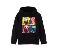 (9-10 Years) SpongeBob SquarePants Hoodie (Unisex Kids Black)