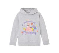 SPONGEBOB SQUAREPANTS Stop and Smell the Flowers Girls Grey Hoodie | Embrace Positivity with this Girls' Hooded Jumper Featuring Patrick - 5-6 Years