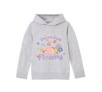 SPONGEBOB SQUAREPANTS Stop and Smell the Flowers Girls Grey Hoodie | Embrace Positivity with this Girls' Hooded Jumper Featuring Patrick - 7-8 Years
