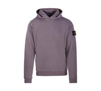 STONE ISLAND Mens Malfilé Fleece 'Old' Effect Hoodie - Colour: V018F Purple Gray - Size: XL