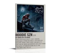 Hoodie Szn A Boogie Wit Da Hoodie AlbumArt Canvas Print of Oil Paintings Reproduction Modern Canvas Print Artwork Abstract Landscape Pictures Printed on Canvas Wall Art for Home Office DecorationsFram