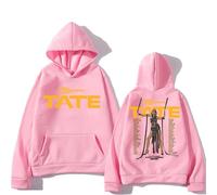 Hoodie Tate McRae Hooded With Hooded Aesthetic Casual Fleece Sweatshirt Long-sleeved Fashion Women Clothes Vintage Pullovers XS-3XL-Pink||L