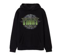 Teenage Mutant Ninja Turtles Mens Hoodie | Adults World 84 Tour Retro Fashion Graphic Hooded Sweatshirt | Black Distressed Nostalgic 90s Cartoon Apparel Hoody | TMNT Gift Merchandise for Him