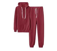 Hoodie Tracksuit Womens Full Set Tracksuit Womens Full Set Outfit Solid Color Co Ord Sets Zip Up Oversize Drawstring Long Sleeve Hoodies with Pockets and Joggers and Crop top Women