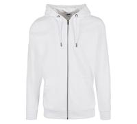 Urban Classics Men's Basic Terry Zip Hoody Cardigan Sweater, White, XL