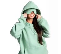 Hoodie with Eye Mask Built In,Airplane Mode Travel Hoodie with Hidden Pockets,Lounge Sets for Women Sweatsuit,Wearable Blanket Hoodie for Adults Men Women (UK, Alpha, L, Regular, Regular, Green)