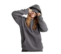 Hoodie with Eye Mask Built In,Comfrt Airplane Mode Travel Hoodie with Hidden Pockets,Wearable Blanket Hoodie for Adults Men Women (UK, Alpha, XXL, Regular, Regular, Gray)